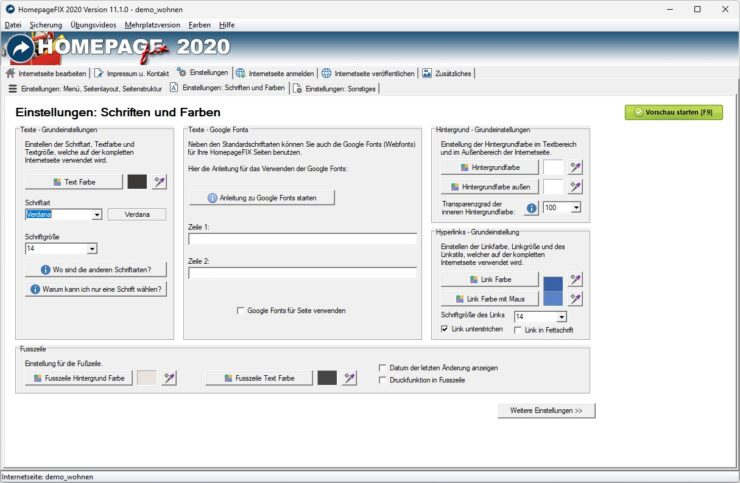 Homepage Software